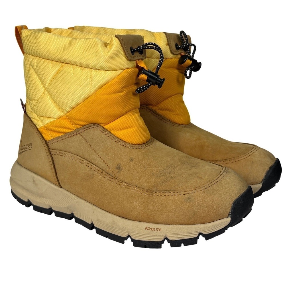 Danner Cloud Cap Winter Boots Womens 7.5 Yellow Tan Suede Primaloft Gorpcore